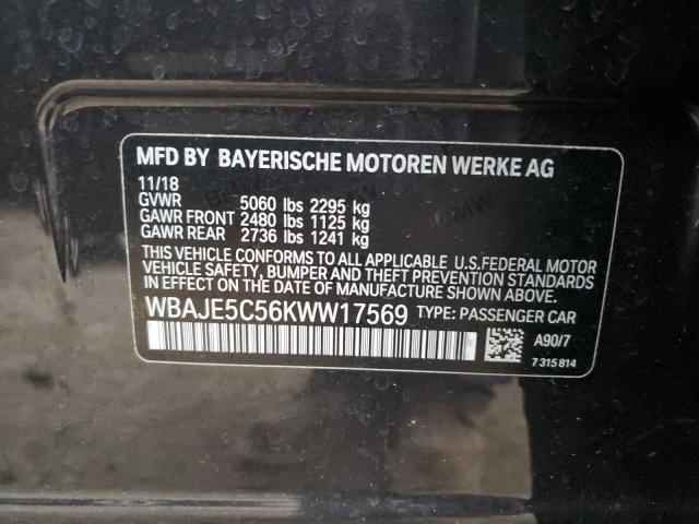 WBAJE5C56KWW17569 BMW 540 I
