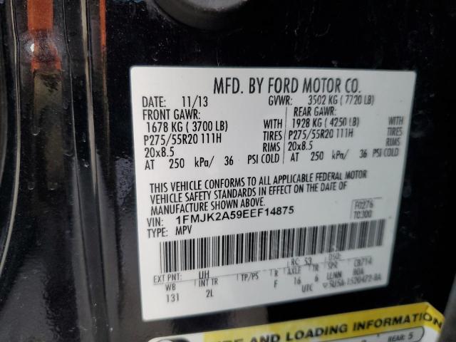 1FMJK2A59EEF14875 Ford Expedition El Limited