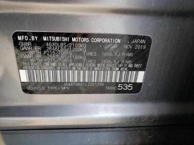 JA4AT3AA1LZ021745 Mitsubishi Eclipse Cross Es