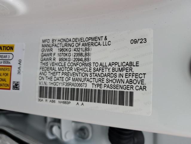 1HGCY1F35RA006673 Honda ACCORD EX
