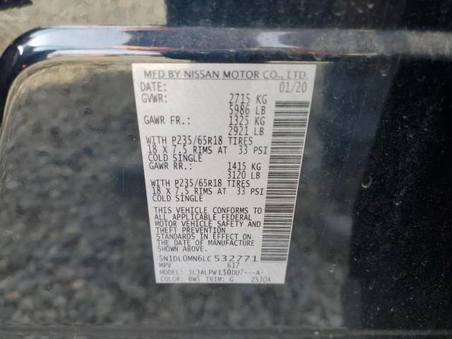 5N1DL0MN6LC532771 Infiniti QX60 LUXE