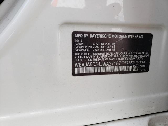 WBAJA5C54JWA37167 BMW 530 I