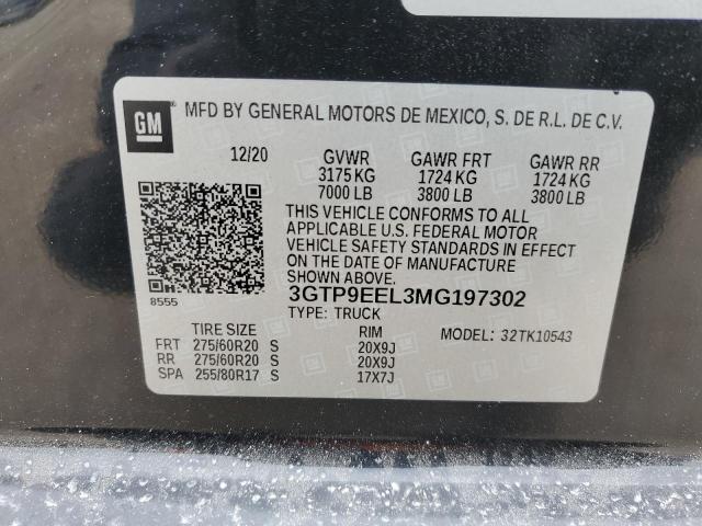 3GTP9EEL3MG197302 GMC Sierra K1500 At4