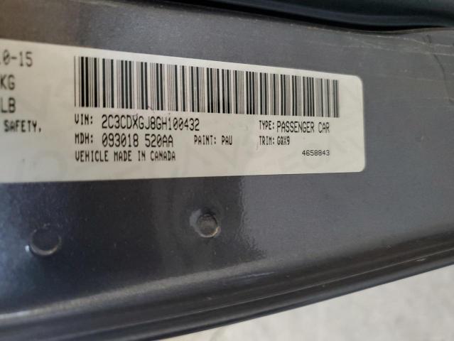 2C3CDXGJ8GH100432 Dodge Charger R/t Scat Pack