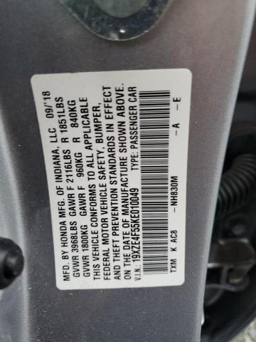19XZE4F55KE010049 Honda INSIGHT EX
