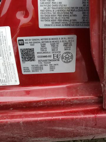 3GTUUEET2NG504798 GMC Sierra K1500 At4