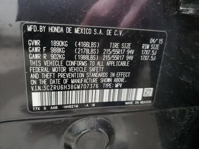 3CZRU6H38GM707376 Honda HR-V LX