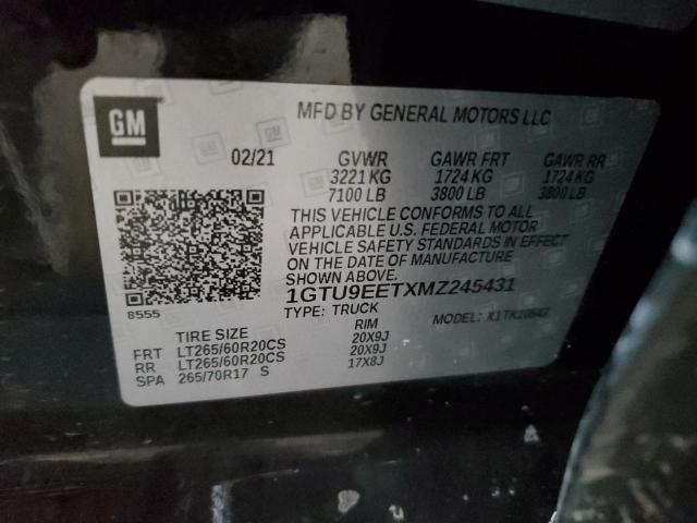 1GTU9EETXMZ245431 GMC Sierra K1500 At4
