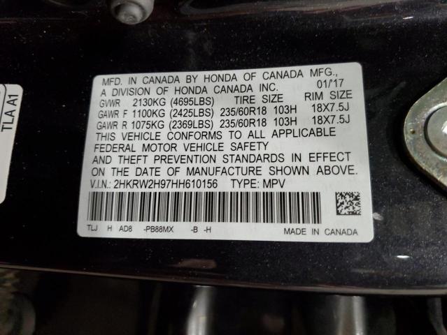 2HKRW2H97HH610156 Honda Cr-v Touring