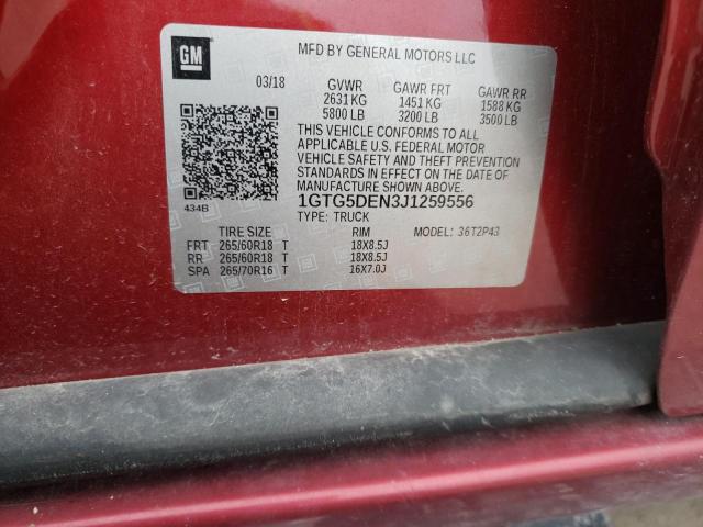 1GTG5DEN3J1259556 GMC CANYON SLT