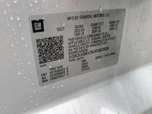 1GKS1GKC9JR162829 GMC Yukon Xl C1500 Slt