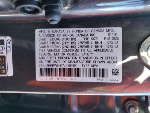 2HKRW6H37JH205990 Honda CR-V LX
