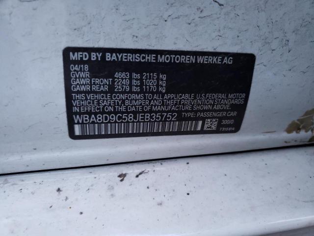 WBA8D9C58JEB35752 BMW 330 XI