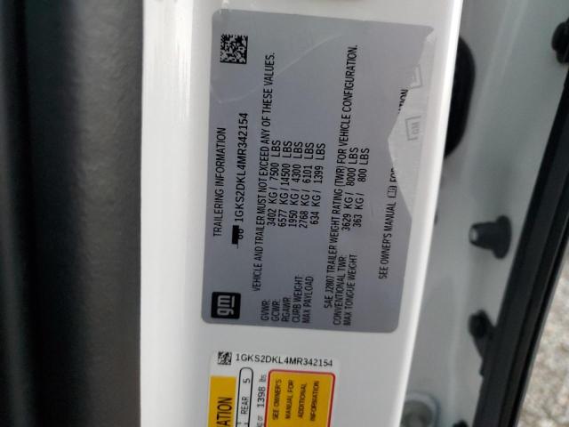 1GKS2DKL4MR342154 GMC YUKON DENALI