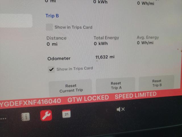 7SAYGDEFXNF416040 Tesla Model Y