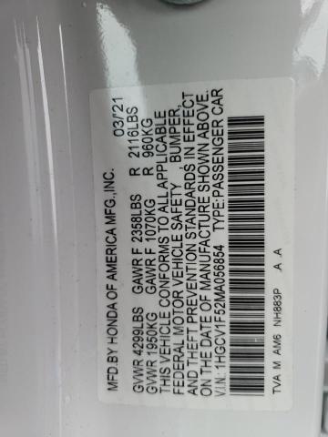 1HGCV1F52MA056854 Honda ACCORD EXL