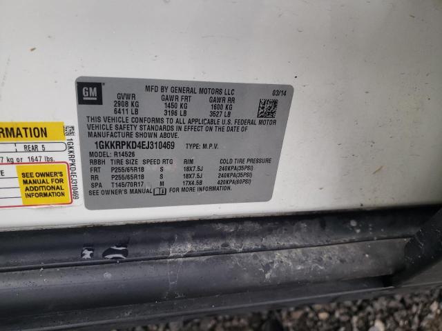1GKKRPKD4EJ310469 GMC ACADIA SLE