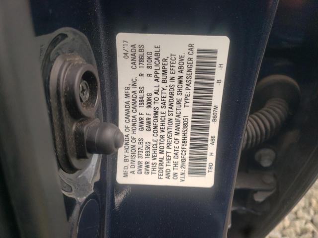 2HGFC2F58HH538051 Honda Civic Lx