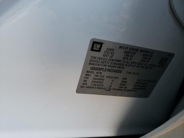 1GKKNPLS1HZ249256 GMC Acadia Denali