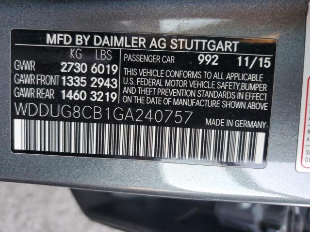 WDDUG8CB1GA240757 Mercedes-Benz S 550