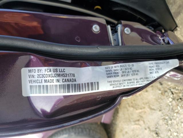 2C3CDXGJ2MH531778 Dodge Charger Scat Pack