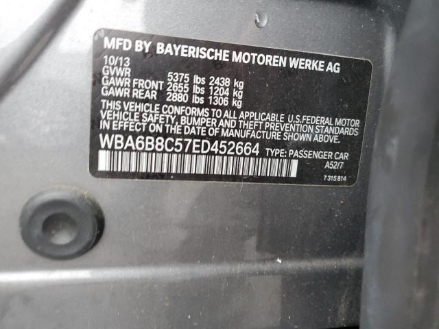 WBA6B8C57ED452664 BMW 640 Xi Gran Coupe