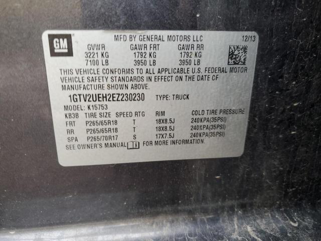 1GTV2UEH2EZ230230 GMC Sierra K1500 Sle
