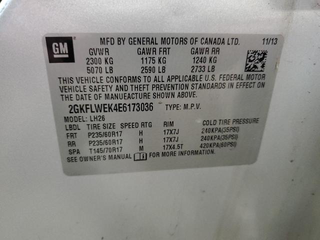 2GKFLWEK4E6173036 GMC Terrain Sle