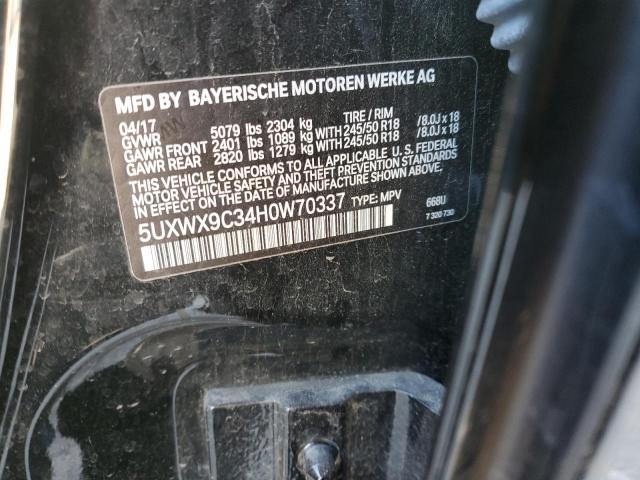 5UXWX9C34H0W70337 BMW X3 Xdrive28i