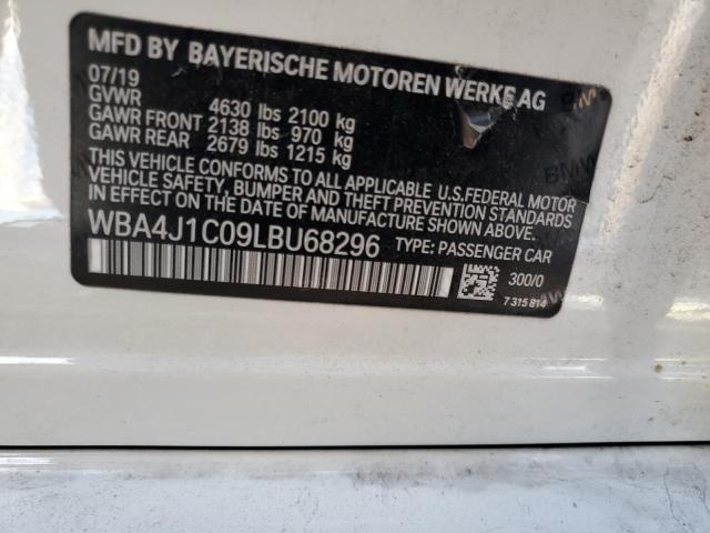 WBA4J1C09LBU68296 BMW 430i Gran Coupe