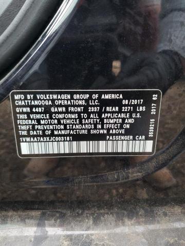 1VWAA7A3XJC003181 Volkswagen PASSAT S