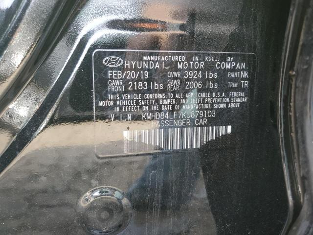 KMHD84LF7KU879103 Hyundai ELANTRA SEL