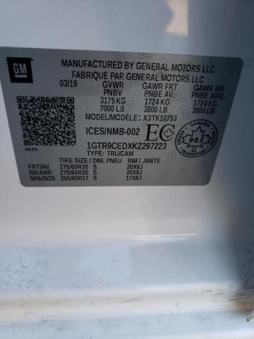 1GTR9CEDXKZ297223 GMC Sierra K1500 Elevation