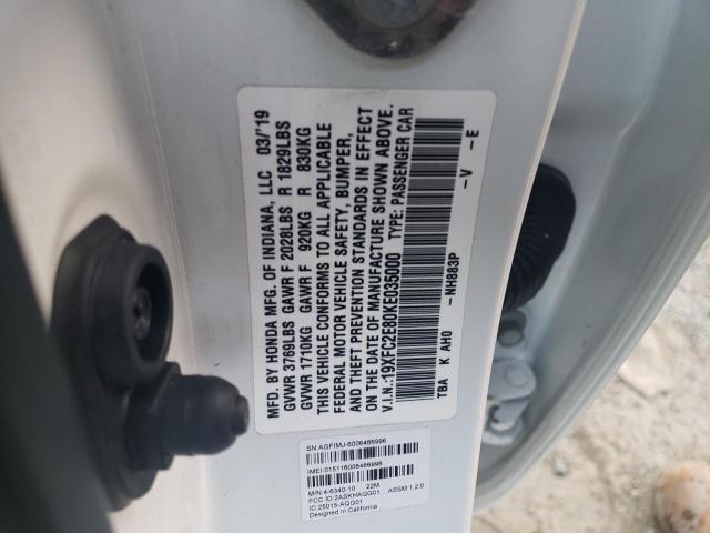 19XFC2E80KE035000 Honda Civic Sport