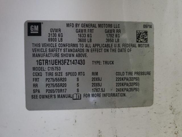 1GTR1UEH3FZ147430 GMC Sierra C1500 Sle