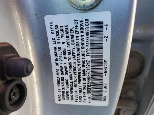 19XFB2F50EE016247 Honda Civic Lx