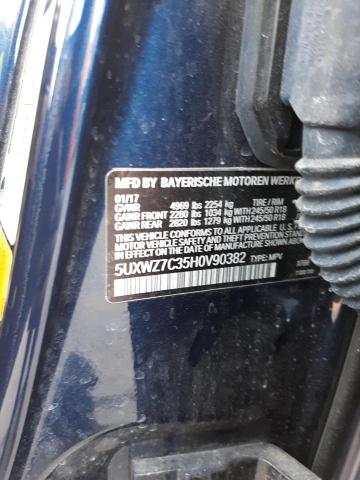 5UXWZ7C35H0V90382 BMW X3 Sdrive28i
