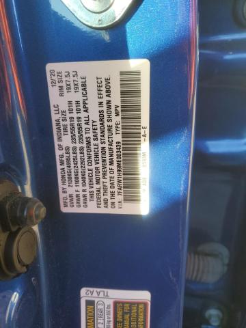 7FARW1H99ME003439 Honda Cr-v Touring