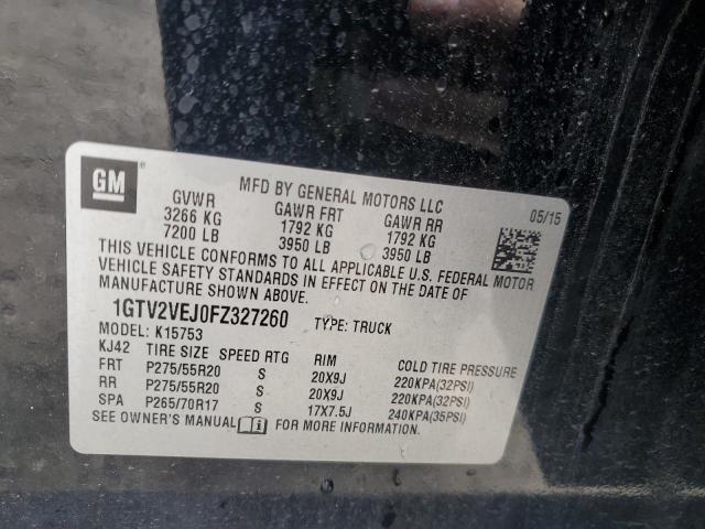 1GTV2VEJ0FZ327260 GMC Sierra K1500 Slt