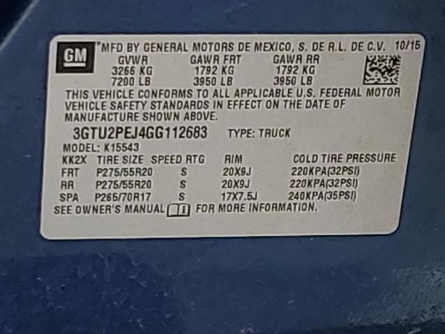 3GTU2PEJ4GG112683 GMC Sierra K1500 Denali