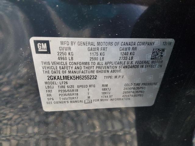 2GKALMEK5H6255232 GMC Terrain Sle