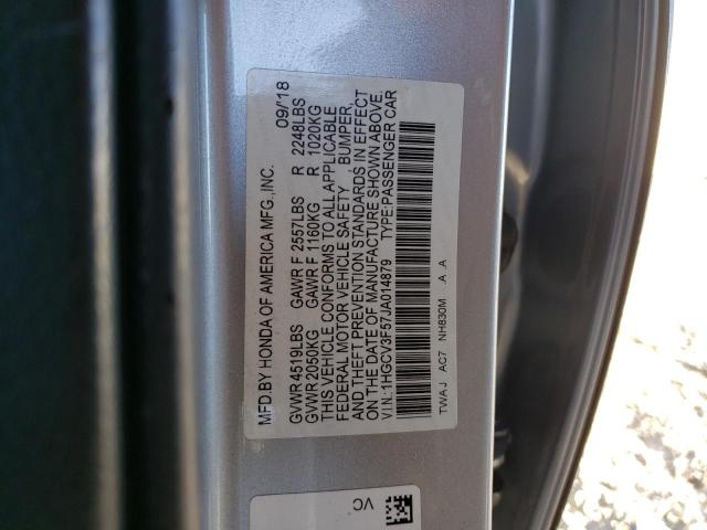 1HGCV3F57JA014879 Honda Accord Hybrid Exl