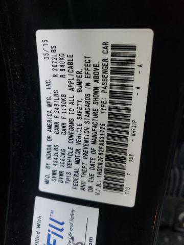 1HGCR3F82FA031725 Honda ACCORD EXL