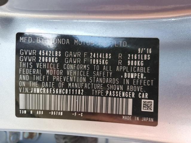 JHMCR6F56HC011182 Honda Accord Hybrid Exl