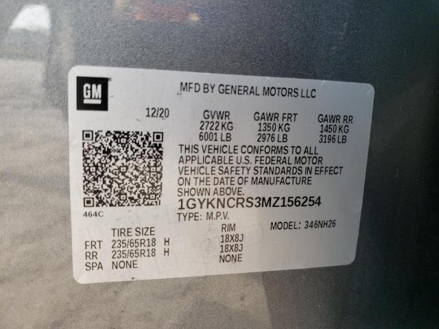 1GYKNCRS3MZ156254 Cadillac Xt5 Premium Luxury
