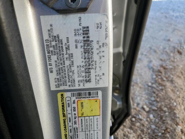 Ford FUSION SE 2016 3FA6P0HD9GR360770 Image 12