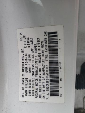 1HGCR6F30FA000057 Honda ACCORD HYBRID