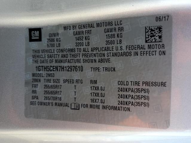 1GTH5CEN7H1297610 GMC CANYON SLE