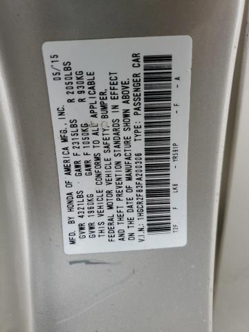 1HGCR2F83FA200306 Honda ACCORD EXL