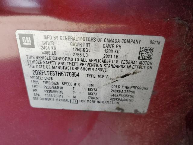 2GKFLTE37H6170854 GMC Terrain Sle